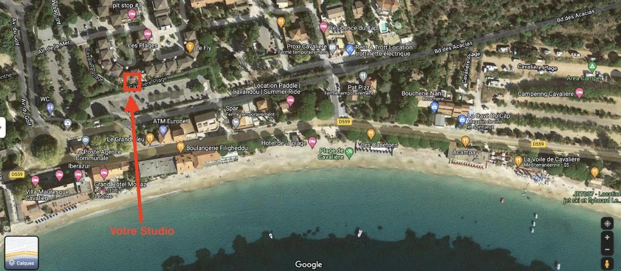 Magnifique Studio A 50M De La Plage De Cavaliere - Studio Tamarindo Le Lavandou Zewnętrze zdjęcie